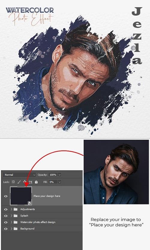 Watercolor Photo Effect - 34598336