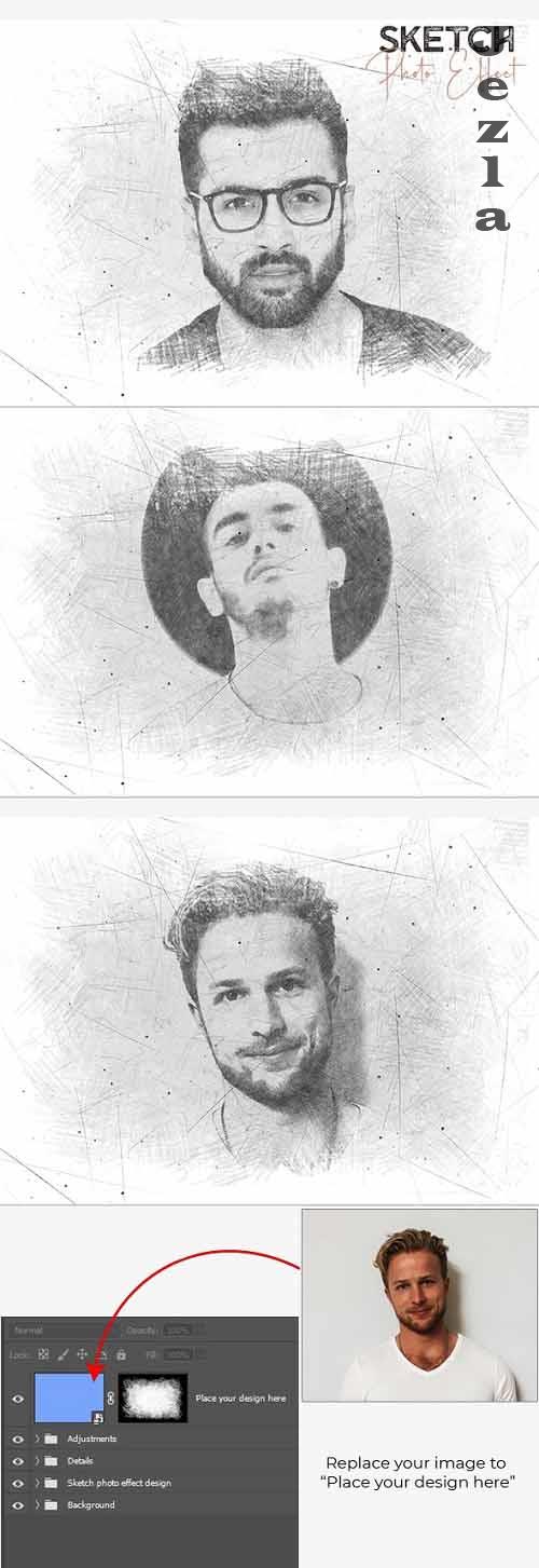 Sketch Photo Effect - 34916460