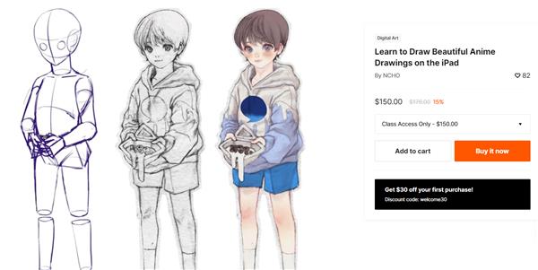 Class101 - Learn to Draw Beautiful Anime Drawings on the iPad By NCHO