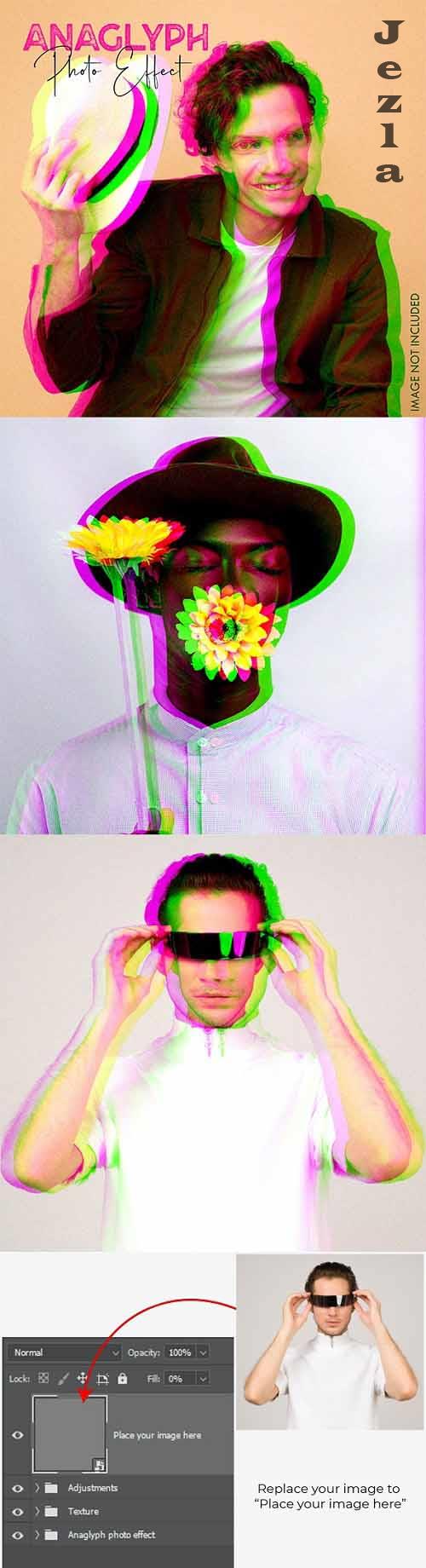 Anaglyph Photo Effect - 36393004