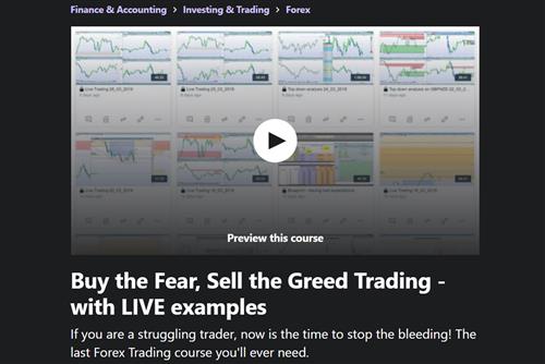 Buy the Fear, Sell the Greed Trading with LIVE examples