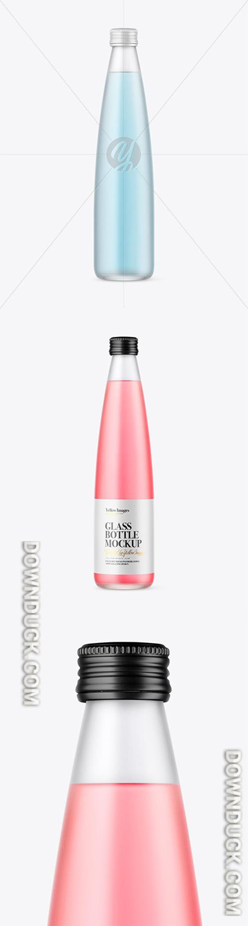 Frosted Glass Drink Bottle Mockup 48138