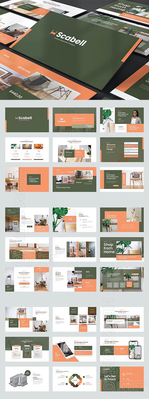 Scabell Powerpoint, Keynote and Google Slides Template
