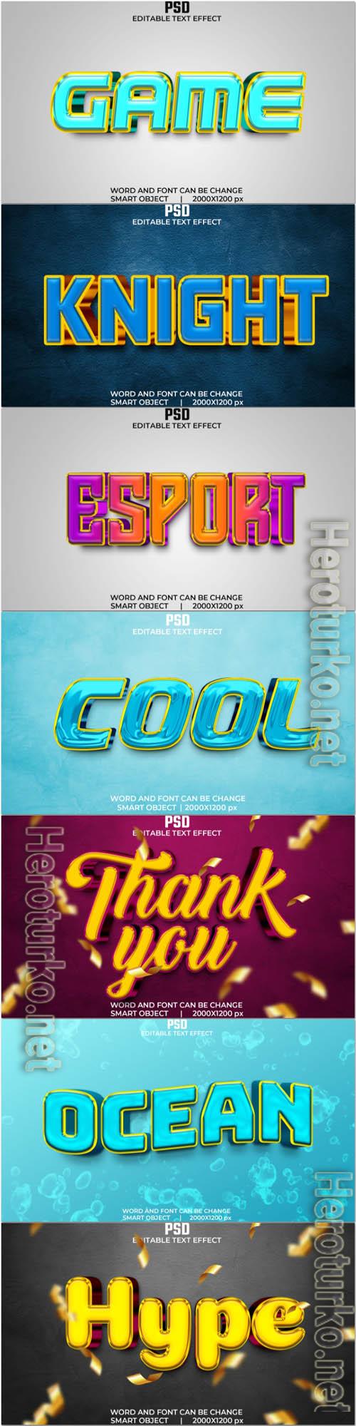 Psd text effect set vol 360