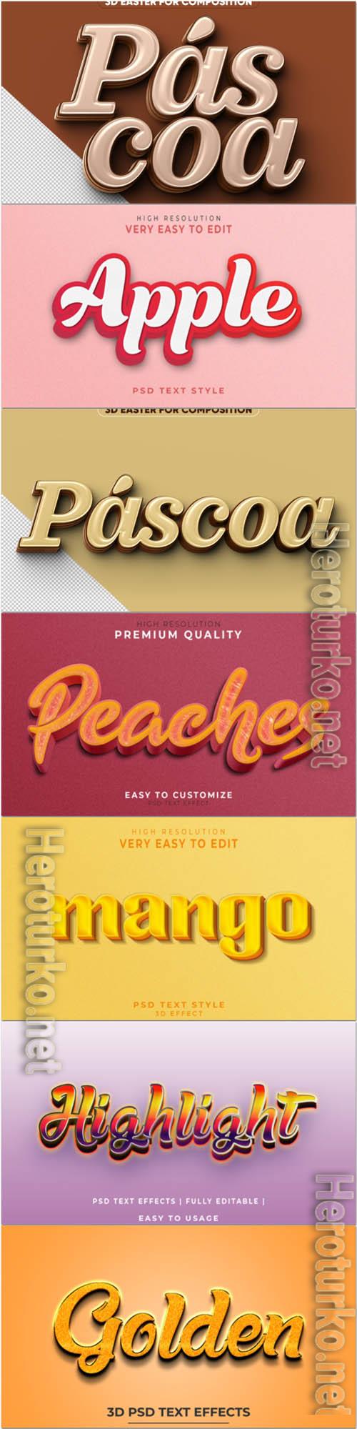 Psd text effect set vol 366