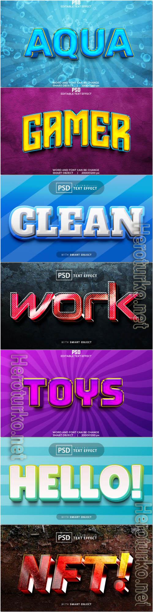 Psd text effect set vol 357