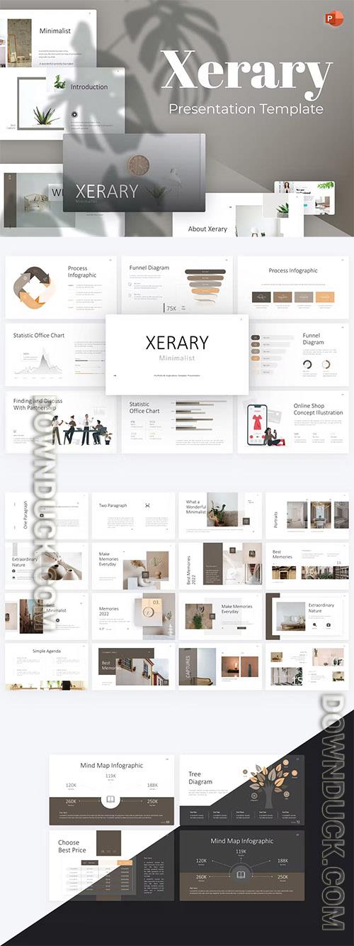 Xerary Minimalist PowerPoint Template MYWF5N9