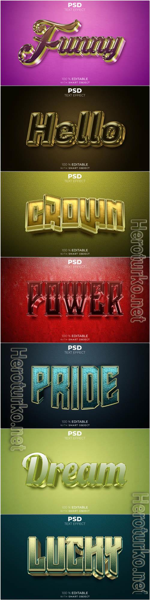 Psd text effect set vol 352
