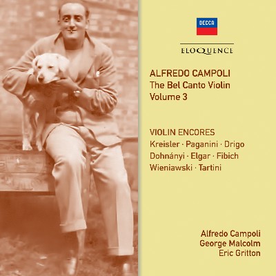 Giuseppe Tartini - Alfredo Campoli  The Bel Canto Violin - Vol  3