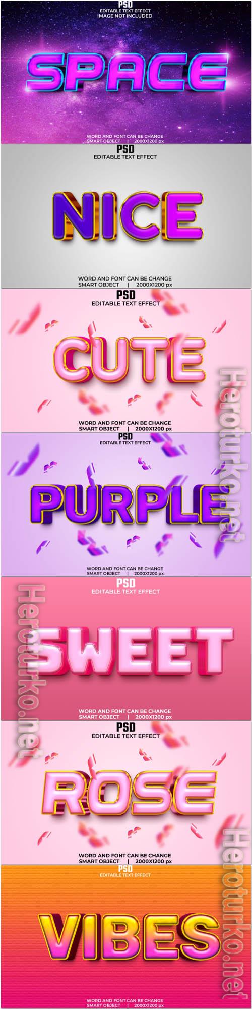 Psd text effect set vol 358