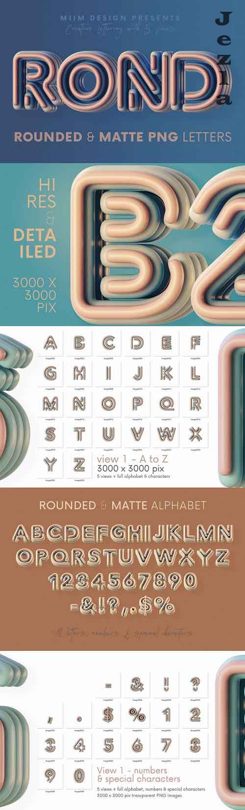 Rounded & Matte - 3D Lettering - 7053146-Rounded-Matte-3D-Lettering