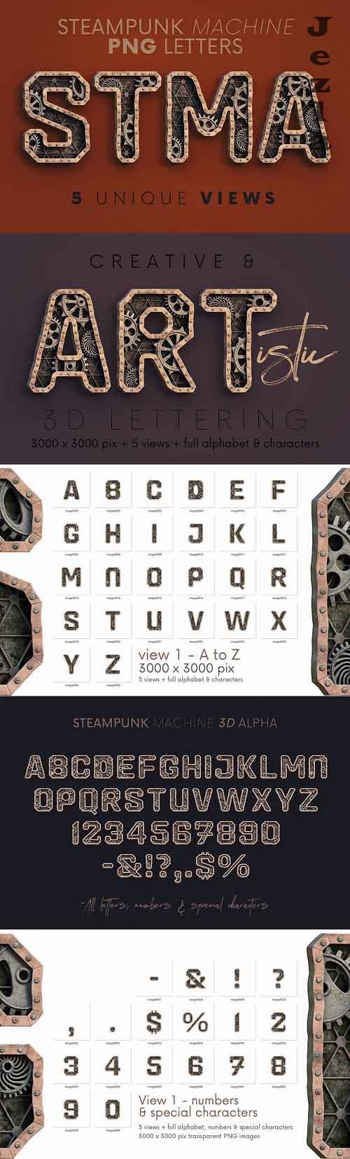 Steampunk Machine - 3D Lettering - 7050440