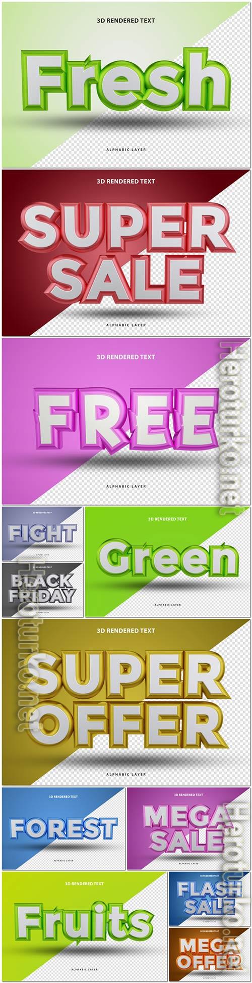 Psd text effect set vol 367