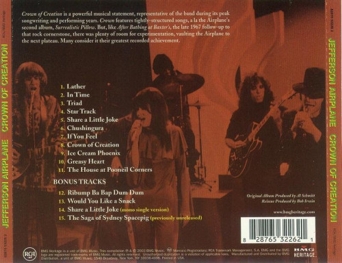 Jefferson Airplane - Crown Of Creation (1968) (Expanded, 2003) lossless