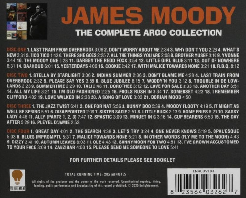 James Moody - The Complete Argo Collection (1957-64) (2020) 4CD lossless