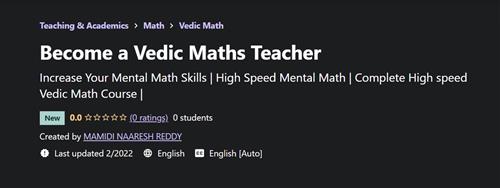 Udemy - Become a Vedic Maths Teacher