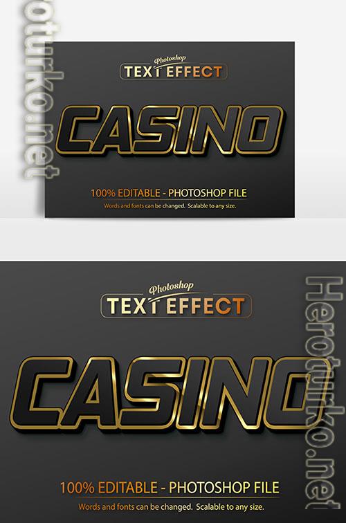Nice psd text effect casino
