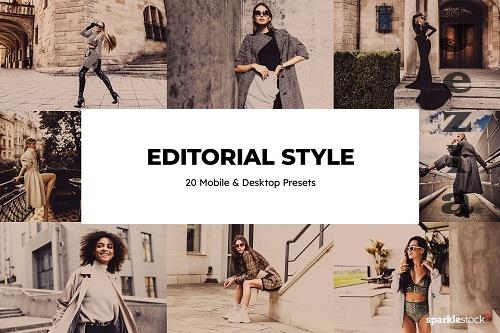 20 Editorial Style Lightroom Presets - 7038528