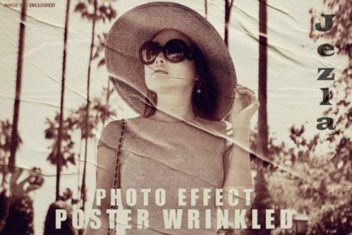 Poster Wrinkled Photo Effect Poster Wrinkled Photo Effect