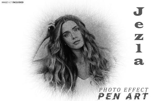 Pen Art Photo Effect Pen Art Photo Effect