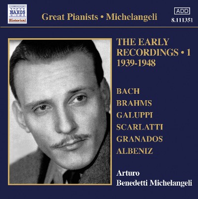 Frederic Mompou - Michelangeli, Arturo Benedetti  Early Recordings, Vol  1 (1939-1948)