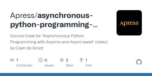 Apress - Asynchronous Python Programming With Asyncio and Async Await Learn to Write Robust and Modern Asynchronous Code
