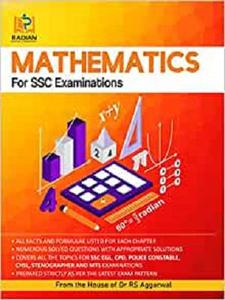 Mathematics for SSC Examinations (From the House of Dr RS Aggarwal)Â