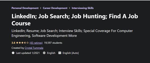 LinkedIn; Job Search; Job Hunting; Find A Job Course