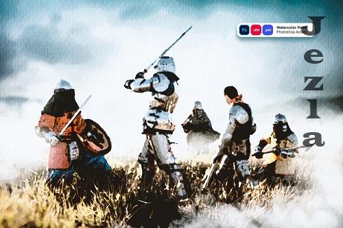 Watercolor Paint Photoshop Action