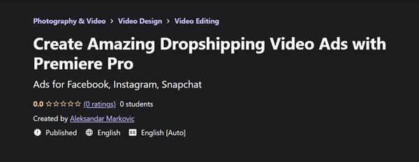 Create Amazing Dropshipping Video Ads with Premiere Pro