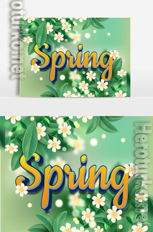 Beautiful Spring Text Effect vol 6