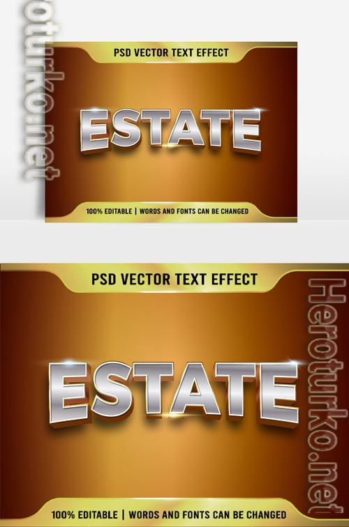 Editable Text effect Estate