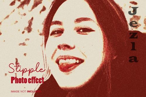 Stipple Photo Effect Psd