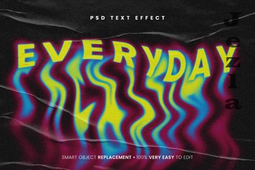 Everyday Melt Text Effect Psd