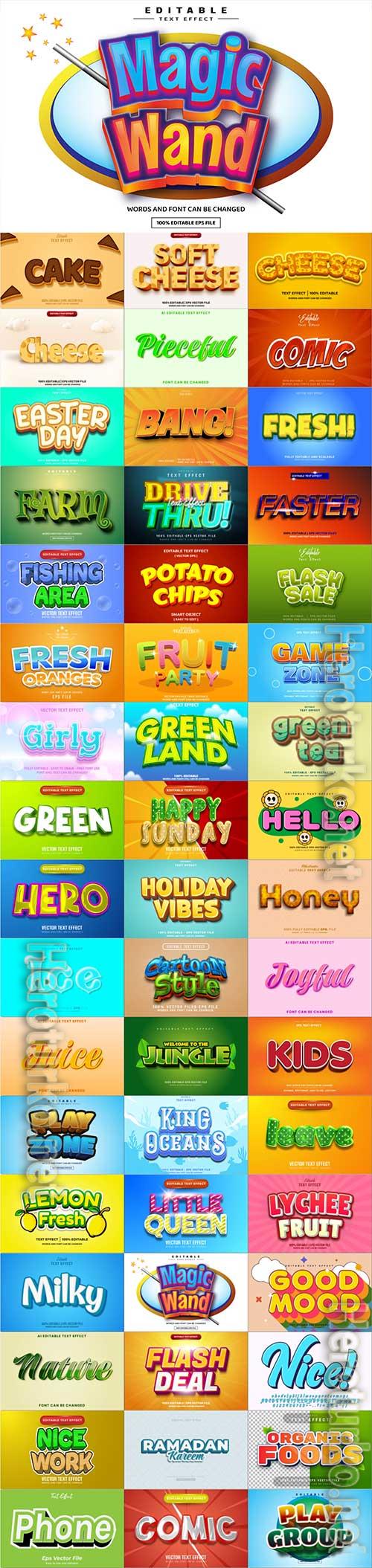 3d editable text style effect vector vol 1024 3d editable text style effect vector vol 1024