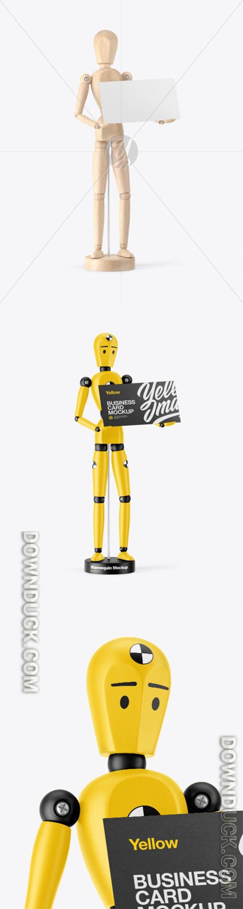 Mannequin w/ Business Card Mockup 93593 