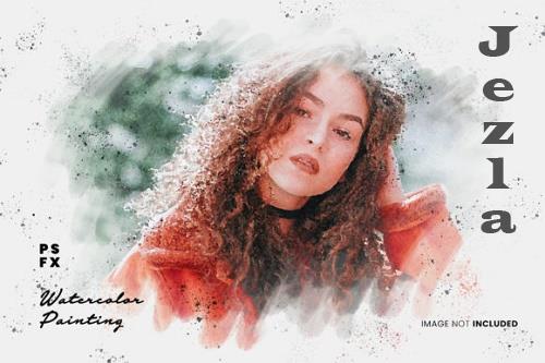 Watercolor Painting Photo Effect 