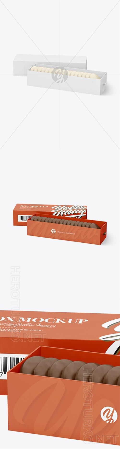 Chocolate Cookie Box Mockup 97502 Chocolate Cookie Box Mockup 97502