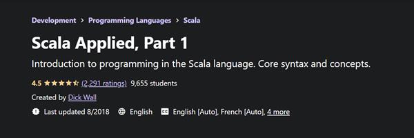Udemy - Scala Applied, Part 1 with Dick Wall