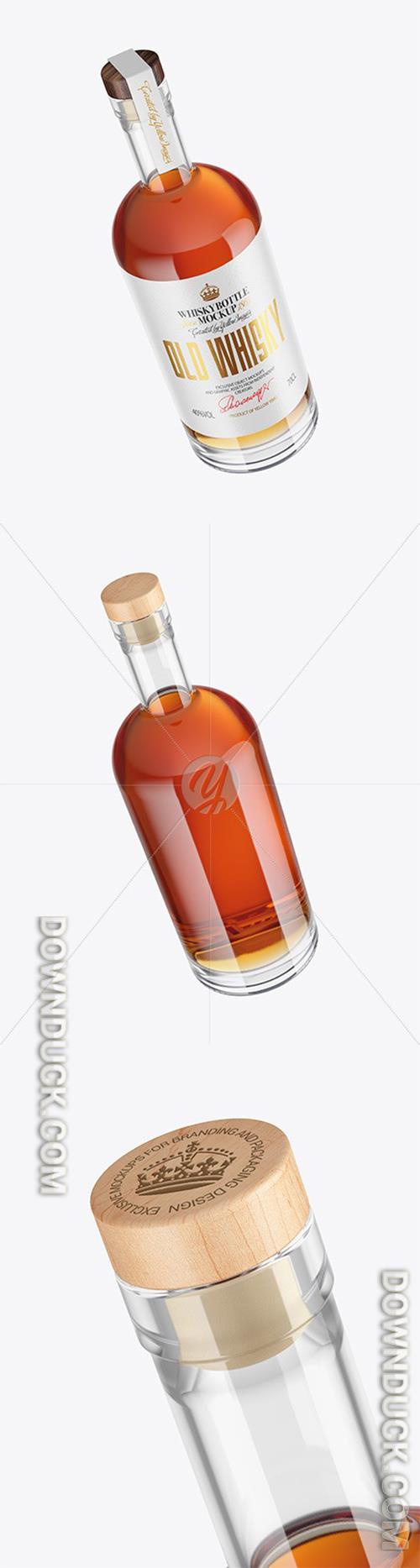 Whiskey Bottle with Wooden Cap Mockup 97188 