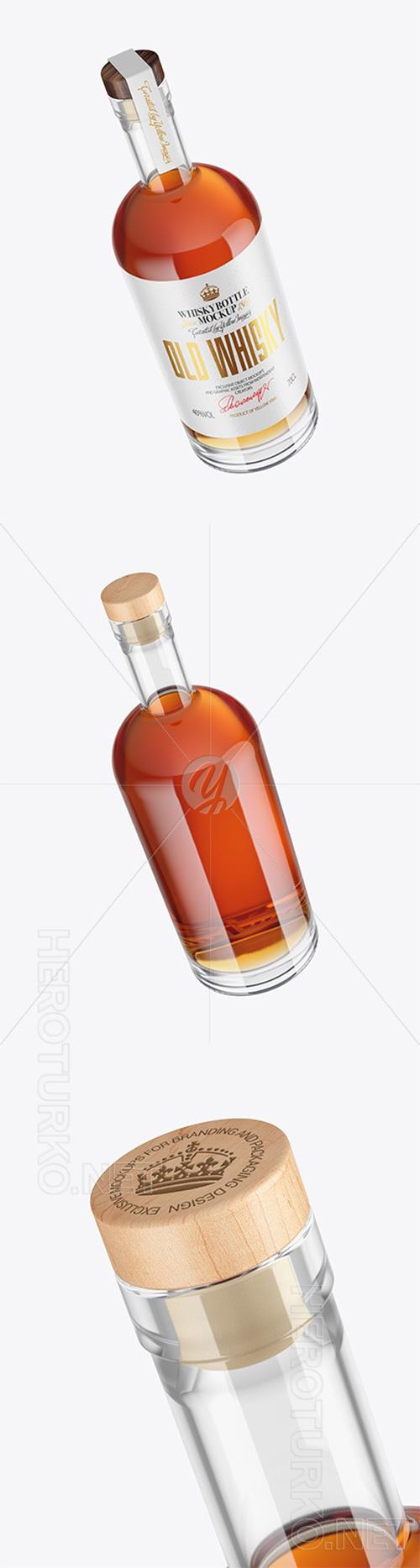 Whiskey Bottle with Wooden Cap Mockup 97188 