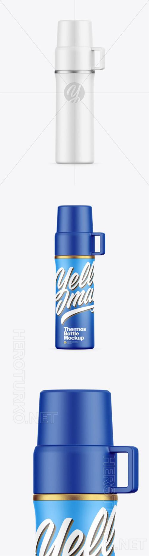 Matte Thermos Bottle Mockup 97213 
