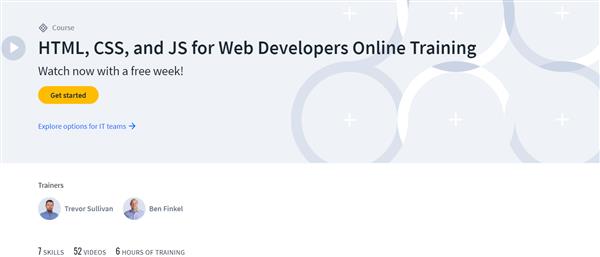 CBTNuggets - HTML, CSS, and JS for Web Developers Online Training