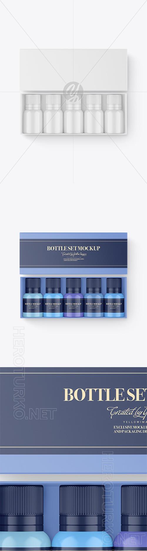 Box with Bottle Set Mockup 95407 