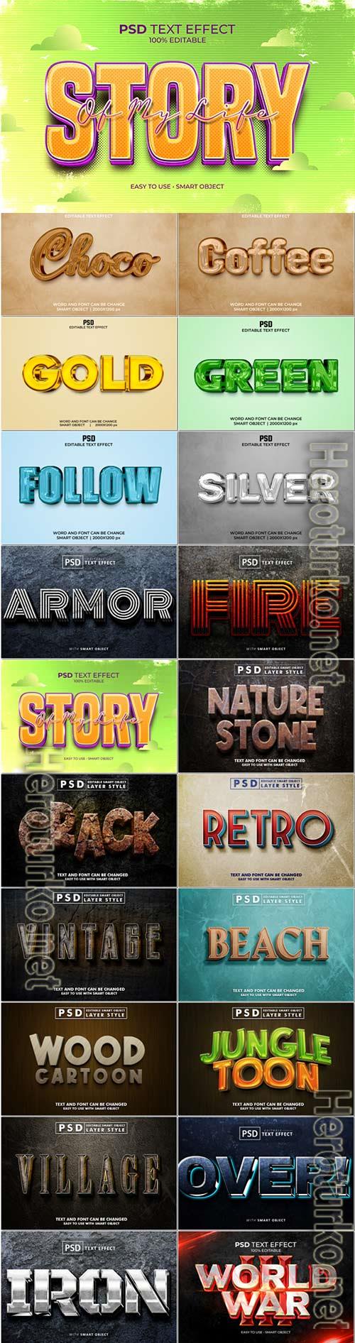 Psd text effect set vol 386