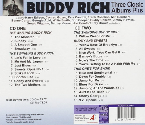 Buddy Rich - Three Classic Albums Plus (2012) 2CD Lossless Buddy Rich - Three Classic Albums Plus (2012) 2CD Lossless