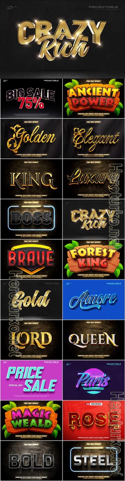 Psd text effect set vol 383