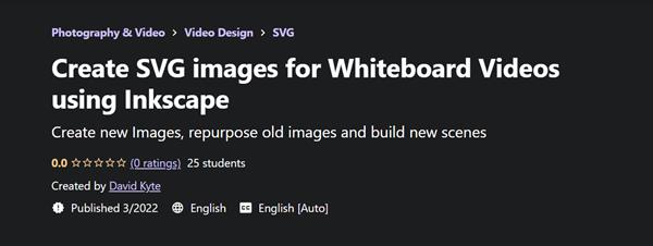 Create SVG images for Whiteboard Videos using Inkscape