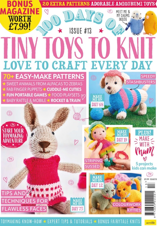 100 Days Of  Tiny Toys To Knit 13 2022