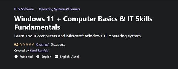 Windows 11 + Computer Basics & IT Skills Fundamentals